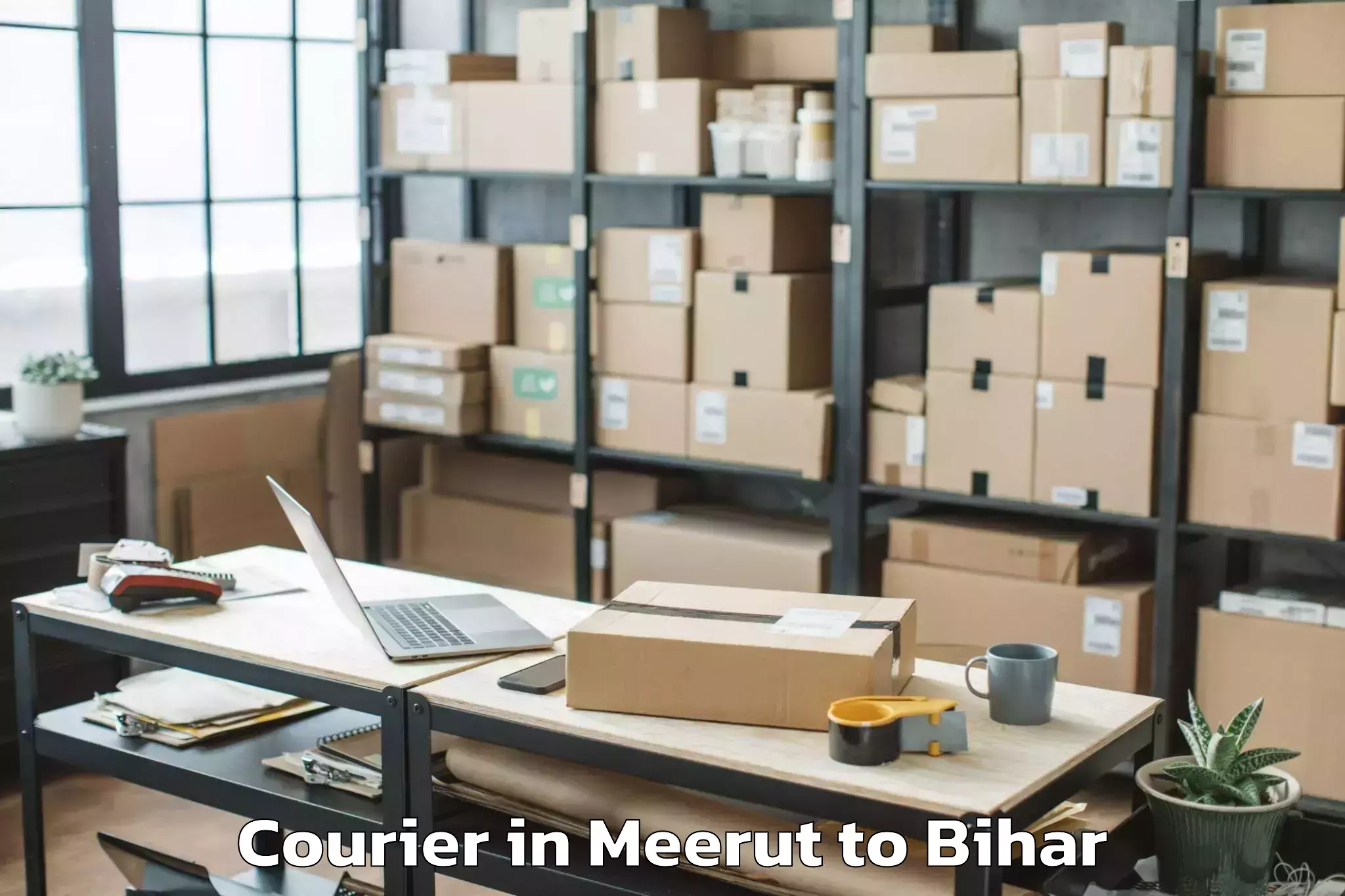 Trusted Meerut to Gora Bauram Courier